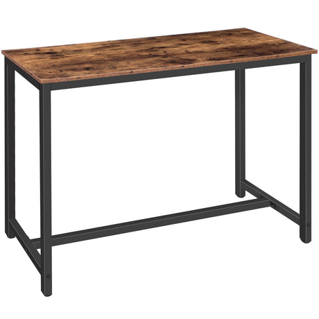 HOOBRO Rustic Brown Bar Table - 47.2” Industrial Counter Height Dining Table for Kitchen & Living Room HOOBRO