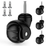 2 inch Ball Caster Wheels，Casters Set of 4 Ball Bearing Steel Stem,Casters for Furniture Legs Using for Hardwood Floor,Ball Casters for Cabinet,Workbench,Cart（Casters Set of 4 Heavy Duty Apllamo