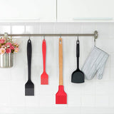 SURDOCA Silicone Pastry Basting Brush - 2Pcs 10 + 8 in Heat Resistant Brush for Baking Cooking Food, BPA Free Kitchen Brush for Sauce Butter Oil, Stainless Steel Core Design for Barbecue BBQ Grilling SURDOCA