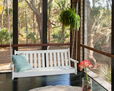 POLYWOOD GNS60WH Vineyard 60" Swing, White Polywood