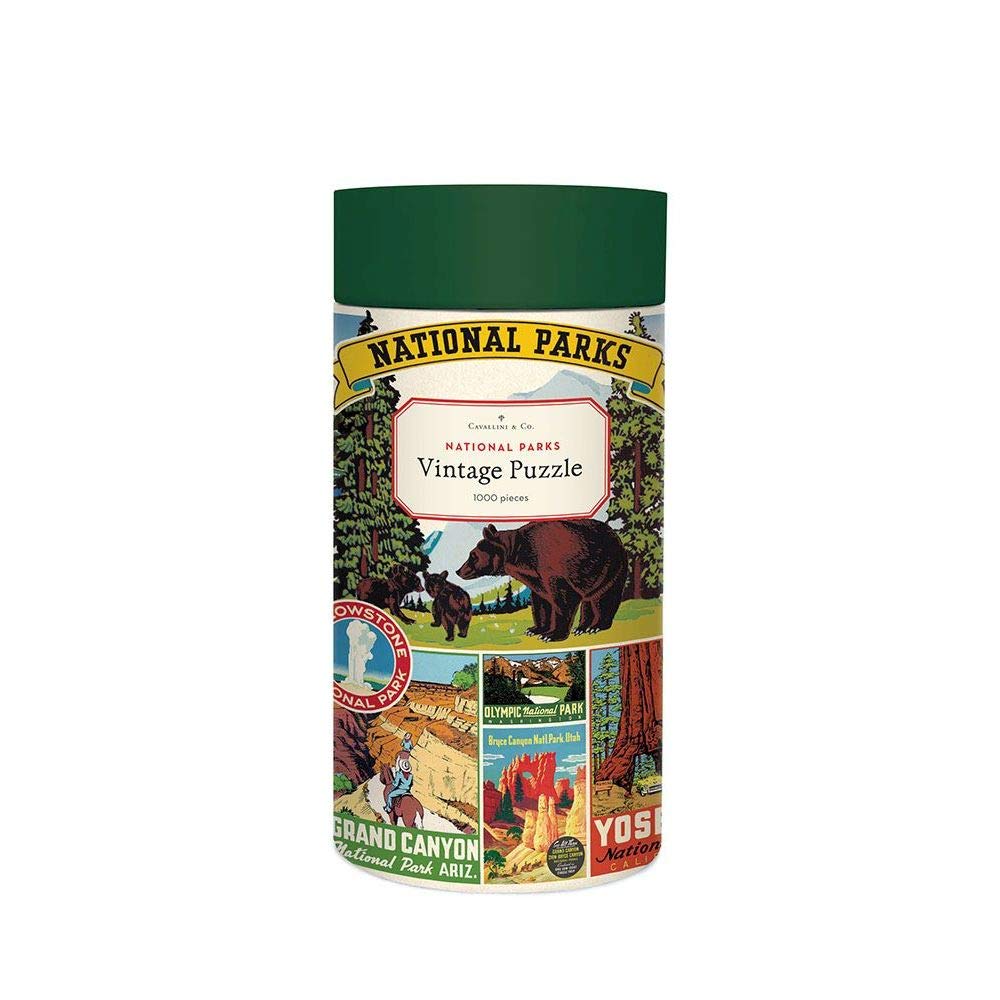 Cavallini Papers & Co. National Parks 1,000 Piece Puzzle, Multi Cavallini