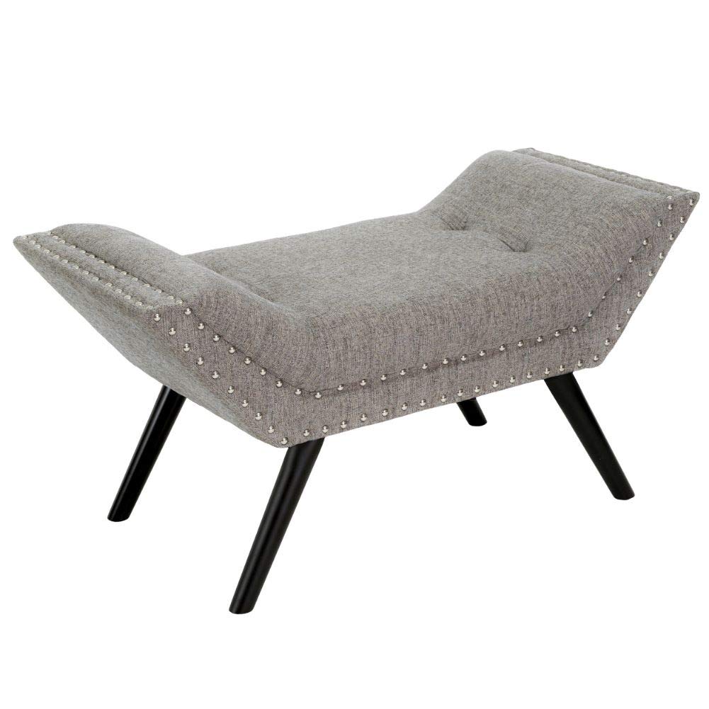 Christopher Knight Home Rosalynn Grey Tufted Fabric Ottoman/Bench Christopher Knight Home