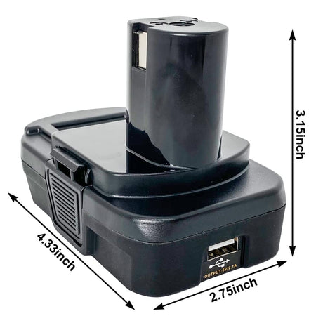 Replacement for Ryobi 18V Lithium-Ion Battery Adapter for Ryobi 18V One+ Cordless Tool, Compatible with Black+Decker/ Porter-Cable/Stanley 20V Lithium Battery Convert to Ryobi 18V Lithium Battery P108 QINIZX