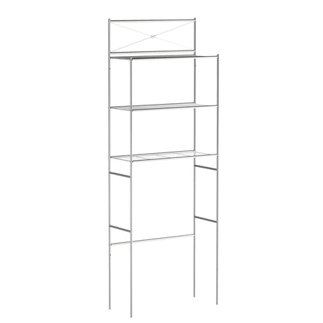 Zenna Home 2523NN Over the toilet storage, 23.25 x 64.7, Satin Nickel Zenna Home