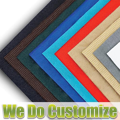 ColourTree 8' W x 16' L Brown Pergola Sun Shade Canopy Replacement Cover, Commercial Grade 260 GSM Cloth for Outdoor Patio, Includes Stainless Steel Weighted Rods (We Make Custom Size) ColourTree