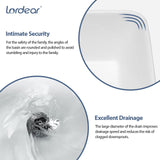 Lordear Vessel Sink Rectangle 19 Inch Bathroom Sink,Rectangular Modern Above Counter Bathroom Sinks White 19x15 Inch Porcelain Ceramic Vessel Vanity Sink Art Basin Lordear