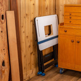 Rock-Steady Folding Steel Stand - Space-Saving Portable Work Stand w/Locking pins - 200 Pounds Capacity Woodworking Table Stand - Ideal Folding Work Stand for Router Tables and T-Track Tables ROCKLER