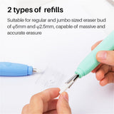 2PCS Electric Eraser, Electric Erasers for Artists with 40 Refills, Battery Operated Eraser, Electric Eraser Kit for Drawing, Art, Painting, Sketching, Drafting Pencils BASUNOCL