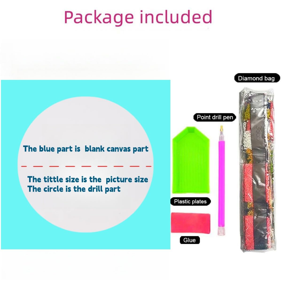 5D Diamond Art Painting Kits Black Labrador Stained Glass Circle Shape Full Drill Round Beads Diamond Art Gems Painting by Number Kits Wall Decoration Dog Memorial Gift 25x25cm(2) Generic