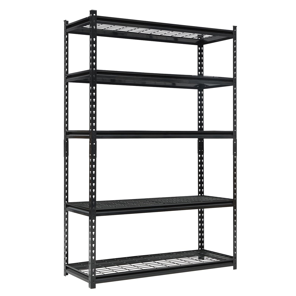 COOLYI 71" H/47 W/18 D Garage Shelving Heavy Duty, 2200LBS Garage Storage Shelves, 5-Tier Adjustable Metal Storage Rack for Industries, Warehouses, Basement COOLYI