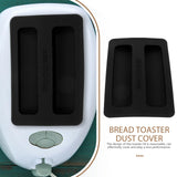 Silicone Toaster Dust Cover 2 Slice Toaster Lid Electric Bread Maker Upper Cover Toaster Machine Top Cover for Bread Machine Part Accessories （Black） BESTonZON