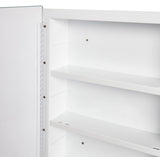 IDYLLOR Plastic Medicine Mirror Cabinet for Bathroom 16 x 20 inch, Surface and Recessed Mount IDYLLOR