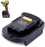 ML18DL Battery Adapter Compatible with Dewalt 20V Cordless Tools, Adapter Convert for Milwaukee 18V M18 Battery to Replacement for Dewalt 20V Max Lithium Battery (Adapter Only) zyystarttogo