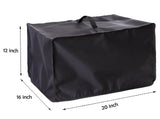 Ruclles 15"x15" Auto Heat Press Machine 2 Dust Cover - Heavy-Duty Black Oxford Fabric, Moisture-Resistant & Dustproof Protective Cover, 20"x16"x12" Size Ruclles