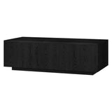 Henn&Hart Paxton Coffee Table, 48" Wide, Black Henn&Hart