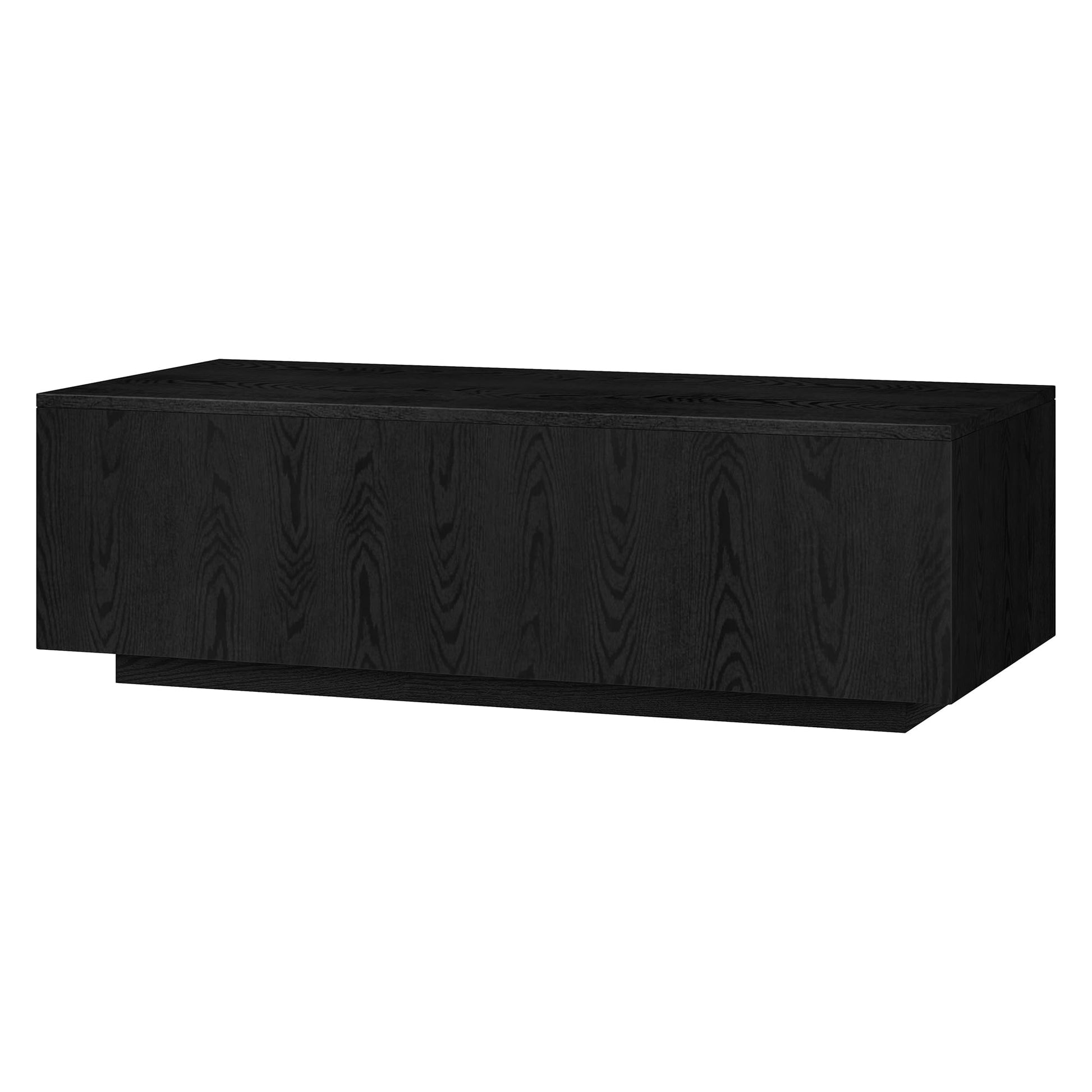 Henn&Hart Paxton Coffee Table, 48" Wide, Black - WoodArtSupply