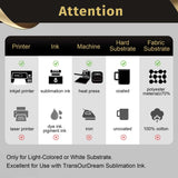 TransOurDream 130g Tru-Sublimation Paper for Inkjet Printers (Vivid, 8.5x11", 30 sheets) Sublimation Heat Transfer Paper for Sublimation Ink ONLY TransOurDream