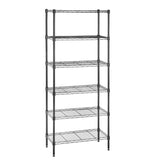 PayLessHere | 6-Tier Wire Shelf | 23"x13"x59" | Black | Adjustable Racks | Heavy-Duty Storage Shelves, Holds Upto 1500 lbs | Rust-Resistant, No-Tool Assembly | for Home, Garage Shelving PayLessHere