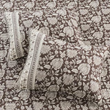 Levtex Home Adare Cocoa Reversible King/Cal King Quilt Set (106x92in) and 2 Pillow Shams (36x20in) - Floral Bedding - Brown Cream - Cotton King Size Quilt Bedding Set - Lightweight, Soft, Pre-Washed Levtex Home
