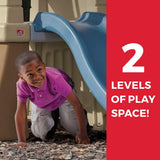 Step2 Play Up Gym Set for Kids, Outdoor Swing Set, Backyard Slide, Swings, Playhouse, & Crawl Space, Two Tier, Easy Set Up, Toddlers Ages 3-6 Years Old Step2