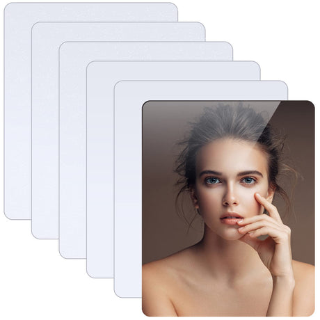 6 Pieces Aluminum Sublimation Blanks Sheet[8X10in] KSVZS Metal Blanks Sublimation Blanks,Metal Wall Frame Blanks Wall Decor for Bedroom,Living Room,Wedding,Family Pets,3+3 KSVZS