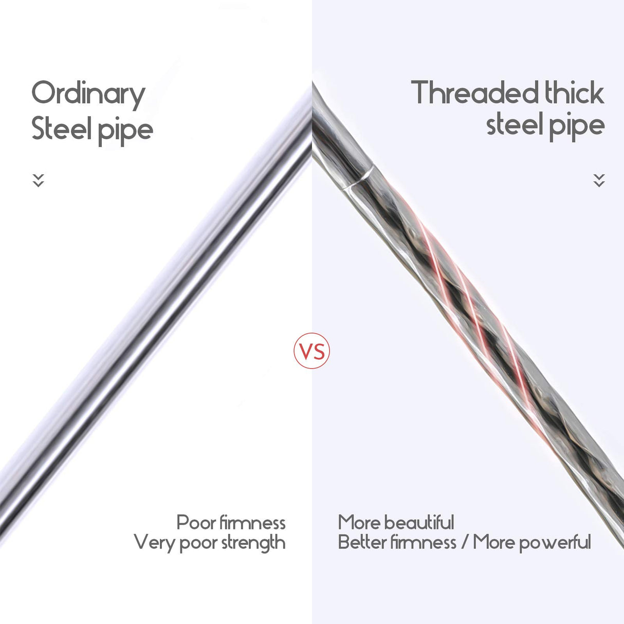 Foreate Canopy Bed Frame Stainless Steel Queen Size Bed Canopy Frame & Bed Poles, Fit for Four-Corner Bed and Mosquito Curtains, Queen (Silver) Foreate