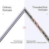 Foreate Canopy Bed Frame Stainless Steel Twin Size Bed Canopy Frame & Bed Poles, Fit for Four-Corner Bed and Mosquito Curtains, Twin (Silver) Foreate