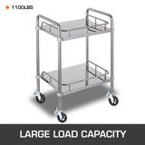 VEVOR 4 Pack Scaffolding Wheels, 8 x 2 Inch Scaffold Caster Wheels with Dual Locking Rubber Swivel Casters, 360 Degrees Heavy Duty Rubber Swivel Stem Casters with Brake, 4400LBS Capacity VEVOR