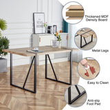 MUUOKY Dining Table Set for 4, Modern 55'' Wood Dining Table Set,Kitchen Table and Chairs Set of 4,Ideal for Kitchen Dining Room MUUOKY