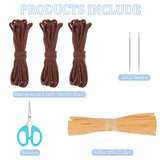 FREEBLOSS DIY Coiled Basket Kit Basket Weaving Kits Basket Craft Kits for Beginners Rope Coil Basket Making Kit Basket Weaving Craft for Adults FREEBLOSS