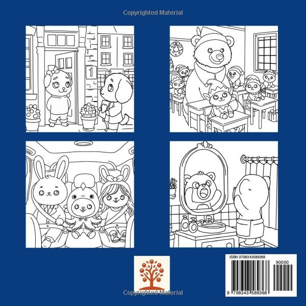 Cute & Cozy Christmas Movie Scenes Coloring Book for Adults and Teens: Favorite Festive Film Moments with a Fuzzy, Furry Twist (Cute & Cozy Christmas Coloring)