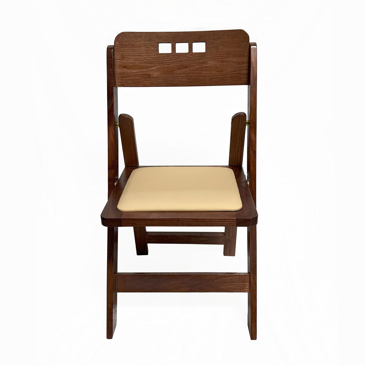 Wood Folding Chair with Padded Seat, Comfortable, and Durable Foldable Chairs for Weddings, Banquets, and Events, 1,000-lb. Static Weight Capacity, (Set of 2, High-Back Fruitwood) FeliChair