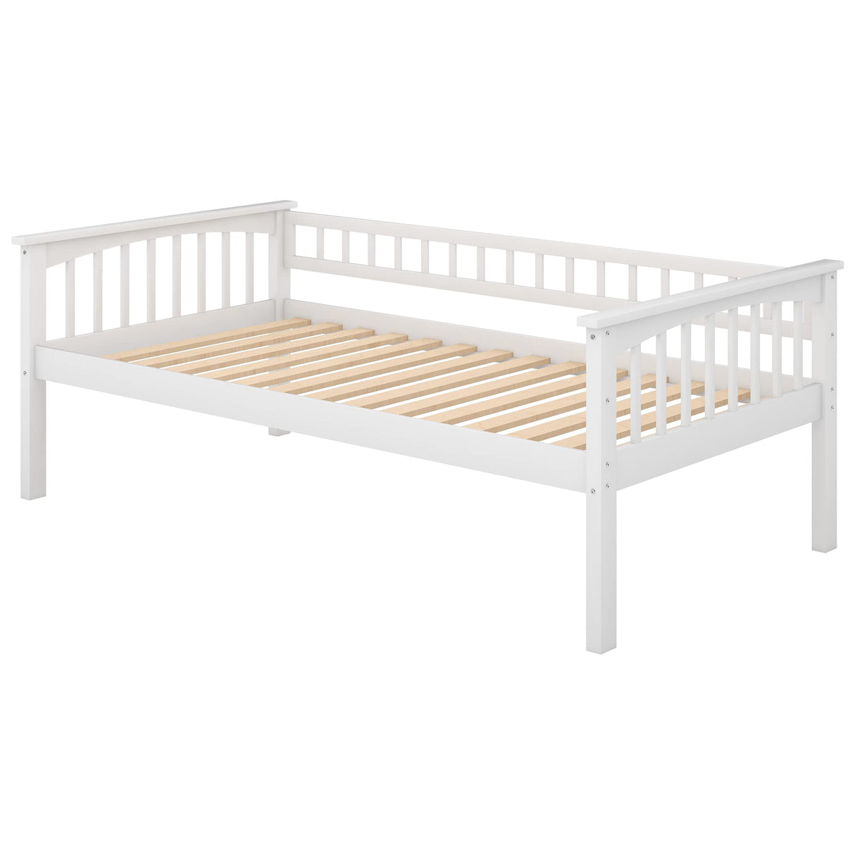 Harper & Bright Convertible Wood Twin-Over-Twin Bunk Bed with Storage Drawers and Ladder - Can Be Divided Into Two Daybeds (White) Harper & Bright Designs