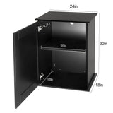 REPTIZOO Reptile Terrarium Stand Wooden Terrarium Cabinet with Storage and Adjustable Shelf, Reptile Tank Stand for 24”Wx18”D Terrarium, Aquarium Stand Fish Tank Stand (Stand Only) REPTIZOO