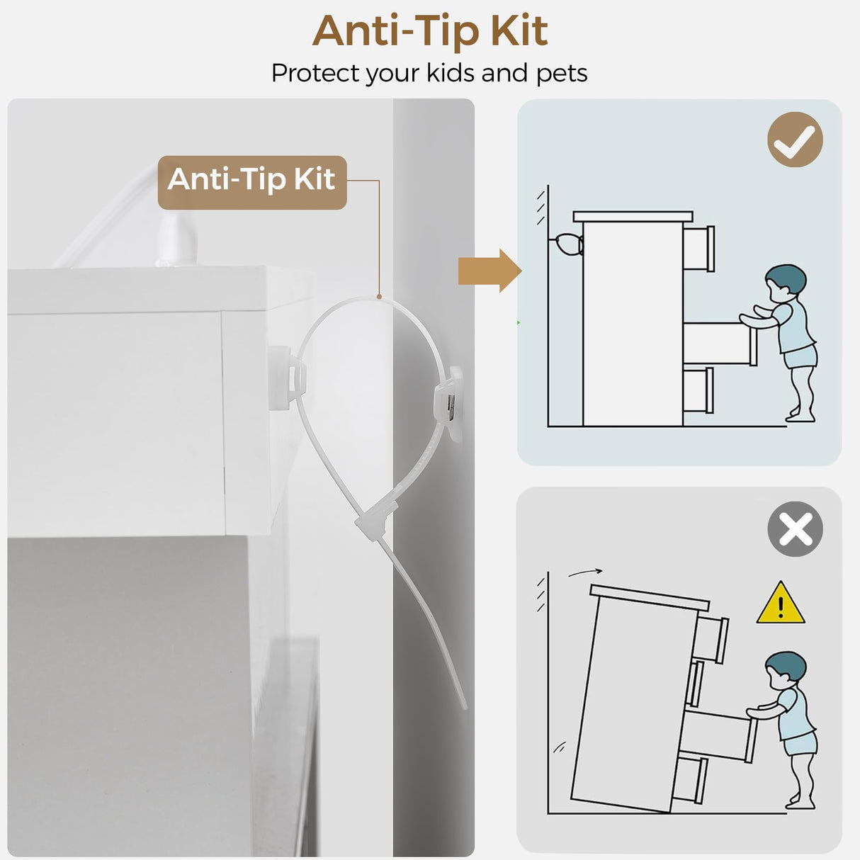 BEWISHOME White Dresser for Bedroom with Charging Station and LED Lights, 6 Drawer Dresser Chests of Drawers, Wood Dresser for Closet, Modern Wide Dresser with Open Space, TV Stand, White KCG02W BEWISHOME