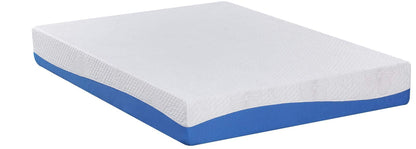 Olee Sleep Cal King Mattress, 10 Inch Gel Memory Foam Mattress, Gel Infused for Comfort and Pressure Relief, CertiPUR-US Certified, Bed-in-a-Box, Medium Firm, Blue, Cal King Size