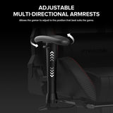 GTRACING Gaming Chair with Footrest Speakers Video Game Chair Bluetooth Music Heavy Duty Ergonomic Computer Office Desk Chair (Black) GTRACING