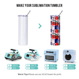 PYD Life Sublimation Blanks Tumbler Skinny 30 OZ Straight Stainless Steel Coffee Tumbler with Lid and Metal Straw for Tumbler Press Machine Heat Transfer 4 Pack PYD Life