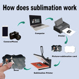 SAVITA 15pcs Sublimation Blank Pendants, MDF Personalized Sublimation Pendant with Red Hanging Ribbons Blank Discs Halloween Christmas Ornaments DIY Creation Supplies SAVITA