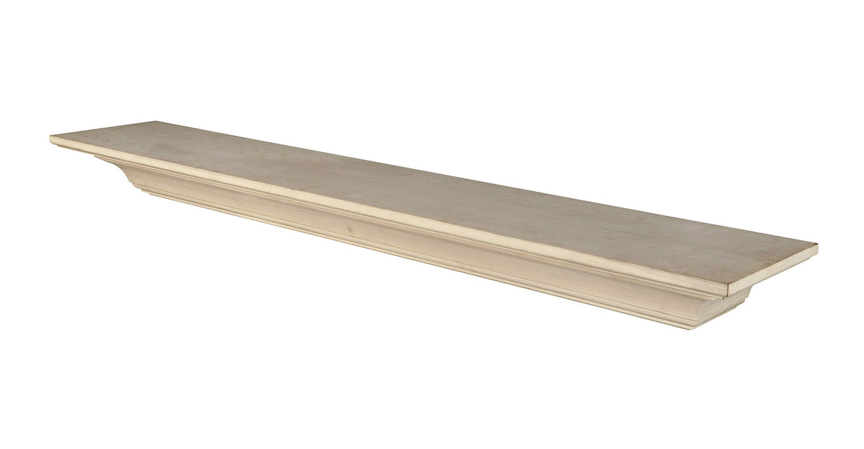 Pearl Mantels ARYB72418 Tasteful and Simple Wood Mantel Shelf, 72", Unfinished Pearl Mantels