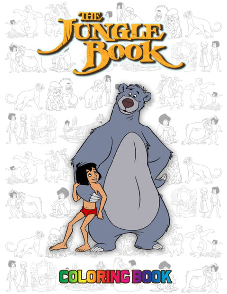 Ṫhe Jųnģle Ḃoȯk Coloring Book: Great Coloring Book With Jumbo Giant Coloring Images To Relax And Boost Creativity For Kids WoodArtSupply