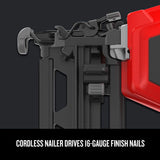 CRAFTSMAN V20 Cordless Finish Nailer Kit, Nail Gun, 16GA, 2-1/2 Nails, Battery and Charger Included (CMCN616C1) CRAFTSMAN