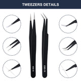 Complete 26-Piece 3D Printer Nozzle Wrench Maintenance Kit: Includes 20 Cleaning Pins with Storage Box, 2 Tweezers, 2 Copper Wire Brushes, 2 L-Shaped Wrench Tools for Optimal 3D Printing Performance KuanStore