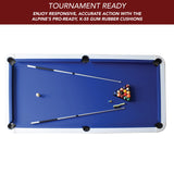 Hathaway Alpine 8-ft Outdoor Pool Table with Aluminum Frame and Waterproof, UV-Resistant Felt - Includes Accessories, White Hathaway