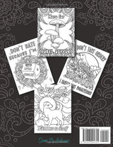 This is Fine Everything is Fine Adult Coloring Book: Funny Stress Relief Office & School Life Snarky Dumpster Fire for Friends, Coworkers, Boss, ... for Teens & Adults (Maybe Swearing Will Help) WoodArtSupply