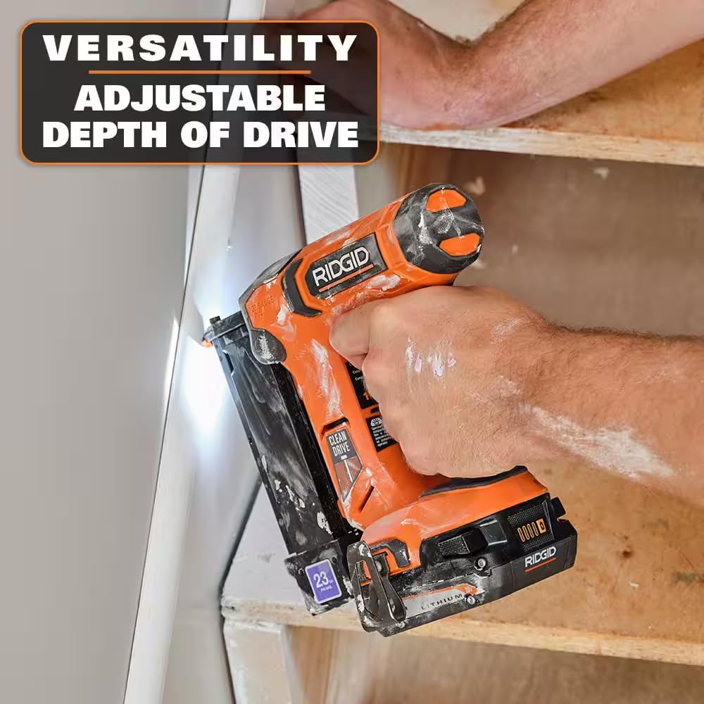 RIDGID 18V Cordless 23-Gauge 1-3/8 in. Headless Pin Nailer (Tool Only) R09898B RIDGID