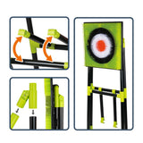 CEDOIEOP Deluxe Axe Throwing Game Set,Collapsible Stand,5 Throwing Tools Including Axes/Darts/Bows,Axe Throwing Game for Backyard CEDOIEOP