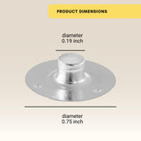 150pcs Metal Candle Wick Sustainer Tabs - Kare & Kind® retail packaging Kare & Kind