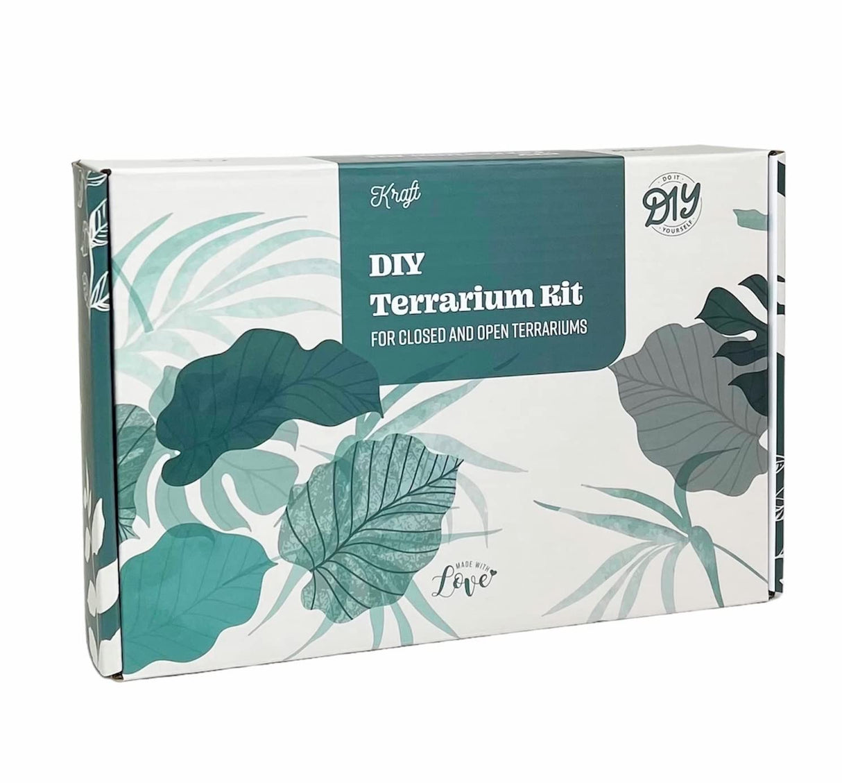 DIY Terrarium Kit with 13 Items Soil Pebbles Sphagnum Moss Activated Carbon Burlap Peat Moss Terrarium Tools Indoor Garden Make Your Own Terrarium KRAFTSTORIES