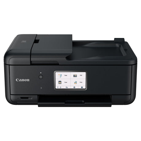 Canon TR8620 All-in-One Printer for Home Office | Copier |Scanner| Fax |Auto Document Feeder | Photo and Document Printing | Airprint (R) and Android Printing, Black Canon